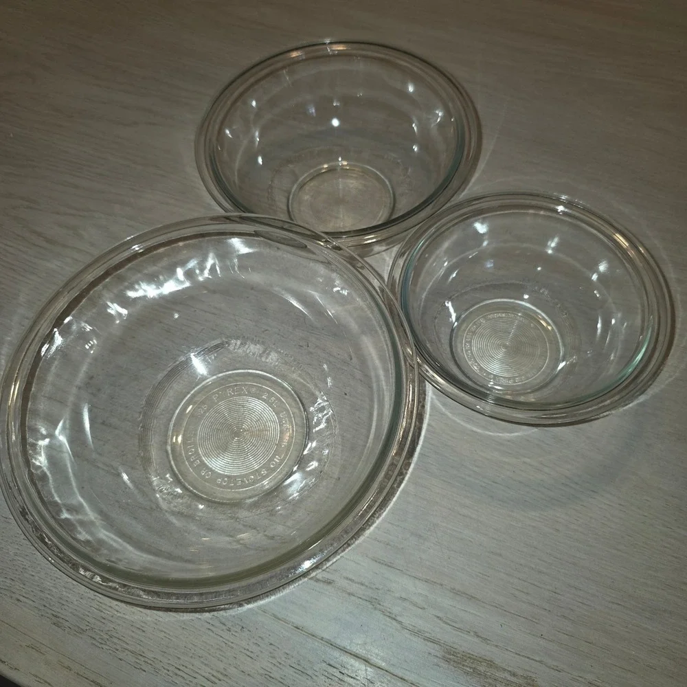 Pyrex clear glass